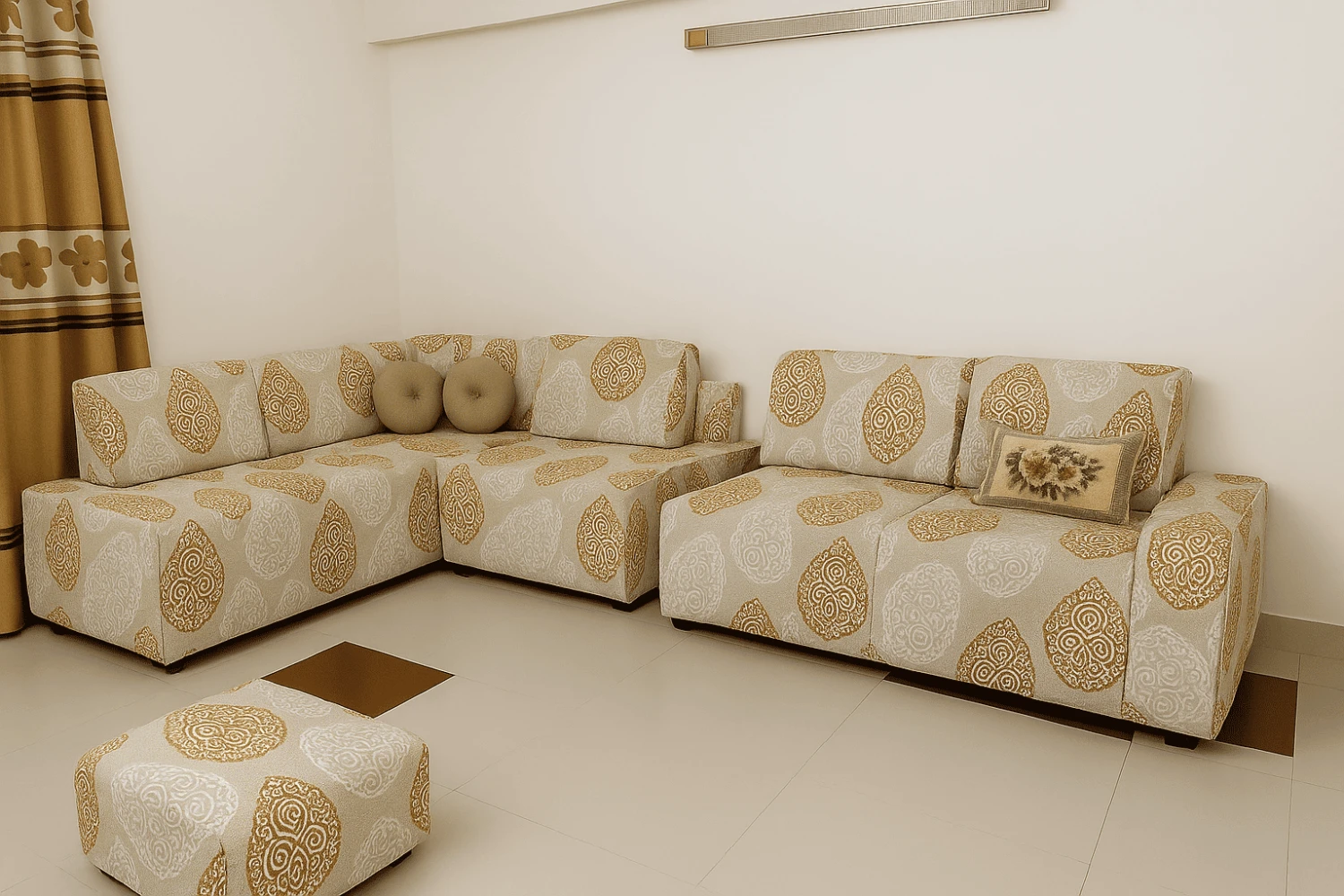 Sand Print Sofa Cover